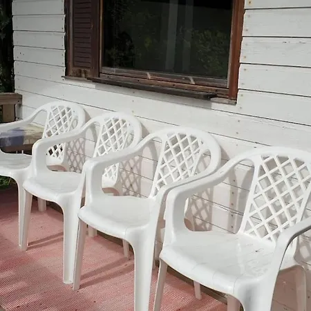 Backyard With Veranda By River In Keminmaa Apartment *